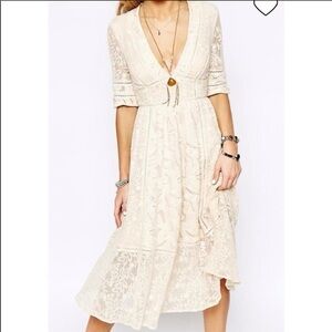 Free People Mountain Laurel Lace Dress Size 12